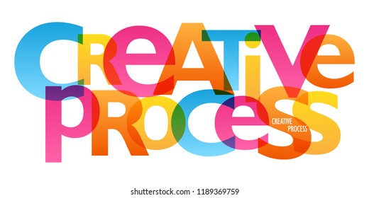 CREATIVE PROCESS typography banner