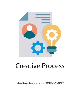Creative Process vector Flat Icon Design illustration. Web And Mobile Application Symbol on White background EPS 10 File