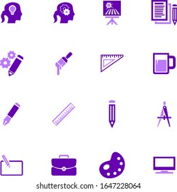 Creative process vector icons for user interface design