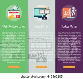 Creative Process Vertical Banner Concept