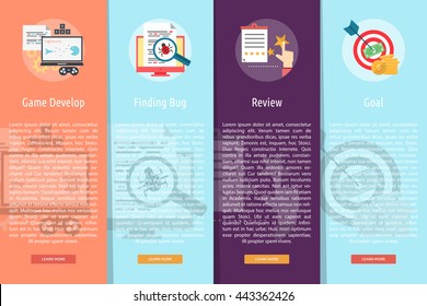 Creative Process Vertical Banner Concept