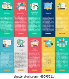 Creative Process Vertical Banner Concept