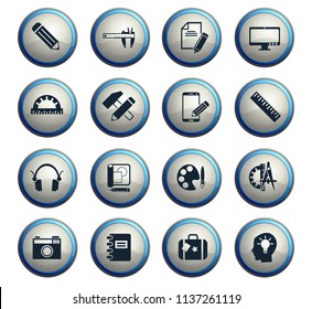 creative process web icons for user interface design