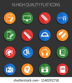 creative process web icons for user interface design