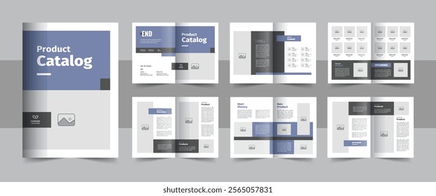 Creative product catalog brochure or fashion and multipurpose portfolio, catalogue template, furniture product catalog. Minimalist company product catalog brochure magazine design template