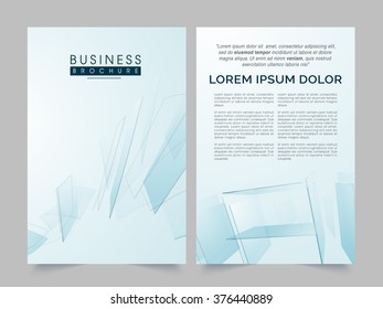 Diseño de folleto, plantilla o folleto profesional creativo con vista frontal y posterior para uso comercial.