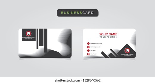 Creative and professional business card design, Clean visiting card, Contact card and name card design template