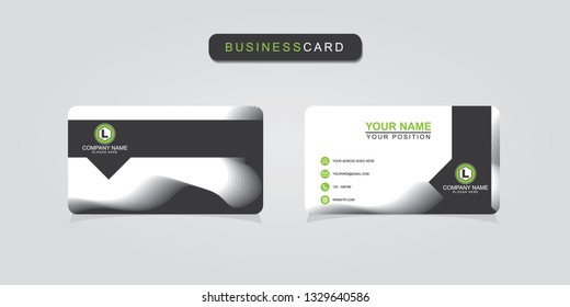 Creative and professional business card design, Clean visiting card, Contact card and name card design template