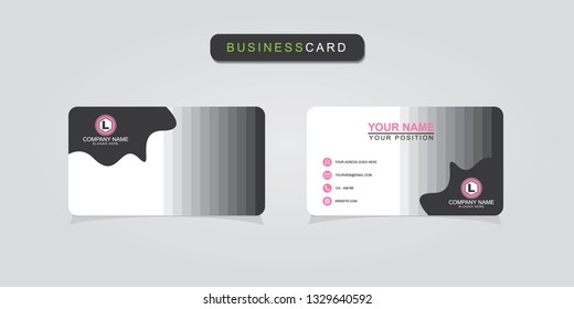 Creative and professional business card design, Clean visiting card, Contact card and name card design template