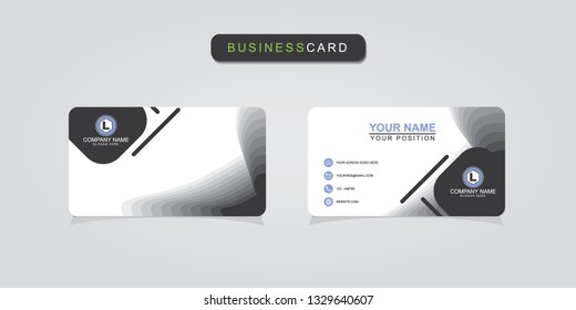Creative and professional business card design, Clean visiting card, Contact card and name card design template