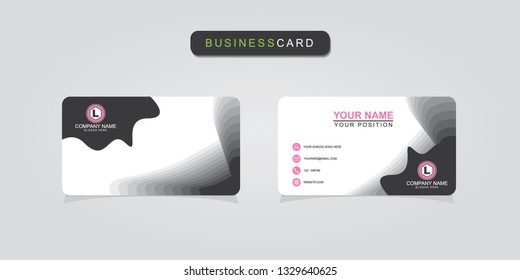 Creative and professional business card design, Clean visiting card, Contact card and name card design template