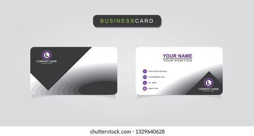 Creative and professional business card design, Clean visiting card, Contact card and name card design template