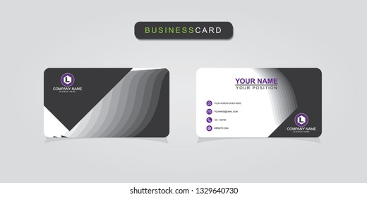 Creative and professional business card design, Clean visiting card, Contact card and name card design template