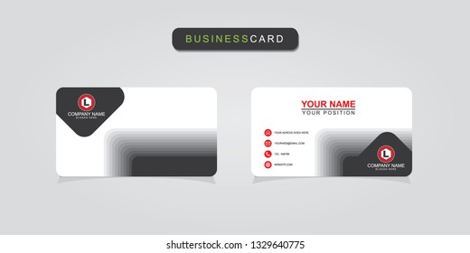 Creative and professional business card design, Clean visiting card, Contact card and name card design template
