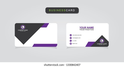 Creative and professional business card design, Clean visiting card, Contact card and name card design template

