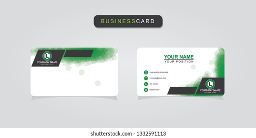 Creative and professional business card design, Clean visiting card, Contact card and name card design template  