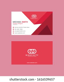 Creative and professional business card design, Clean visiting card, Contact card and name card design template