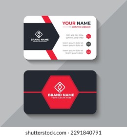 creative professional business card design template 
