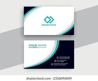 Creative and professional business card design, Clean visiting card, Contact card and name card design template