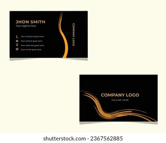 Creative professional business card design template