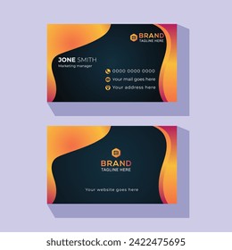 
Creative and professional business card design template
