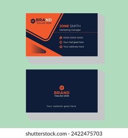 
Creative and professional business card design template

