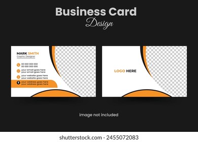 Creative and professional business card design, Clean visiting card, Contact card and name card design templa