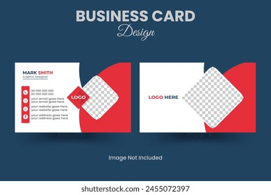 Creative and professional business card design, Clean visiting card, Contact card and name card design templa