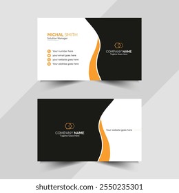 Creative professional business card design template