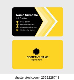 Creative professional business card design template.