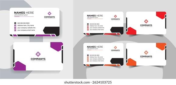 Creative and Professional Business Card Design for Corporate Agencies