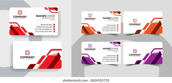 Creative and Professional Business Card Design for Corporate Agencies