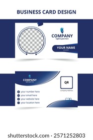 creative and professional business card template, vector medical visiting card design