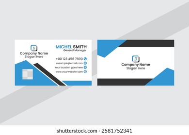 Creative professional business card template layout design