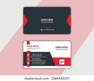 Creative professional business card template design.