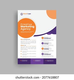 Creative and professional business flyer design template modern unique.