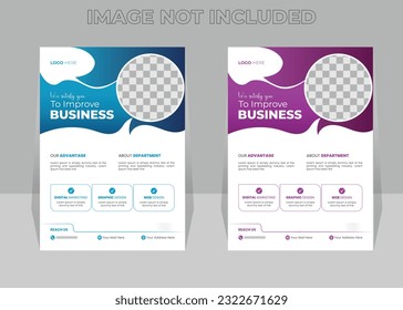 Creative Professional Business Flyer design Vector 
