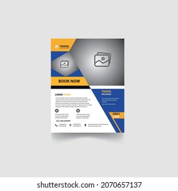 A creative and professional, Business Flyer Template for any kind of business that will suit perfect for your company. It can be used in any Business like advertise, advertising, agency, travel flyer,