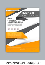 Creative Professional Business Flyer, Template Or Brochure Design With Web Icons.