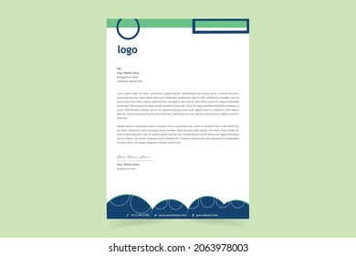 Creative Professional business letterhead design. Corporate Letterhead Templates For Your Business company. The Letterhead Element Of Stationery Design. Vector Illustration