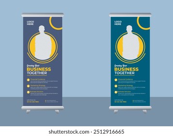 Creative Professional Business Roll Up Stand Banner Template Design