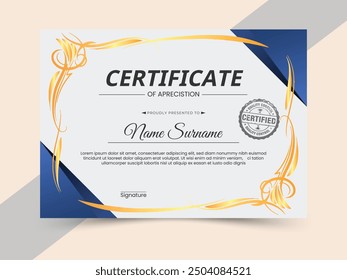  creative professional certificate design template.