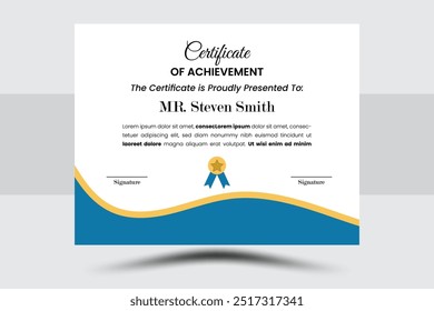 Plantilla de diseño de certificado de Profesional creativo 