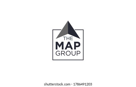 Creative and professional compass with arrow symbol for geographical and map or vacation and travel logo design vector editable	
