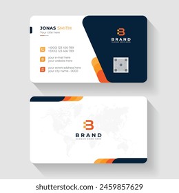 Creative professional corporate business card design template. Visiting card for corporate print. Modern and simple business card template