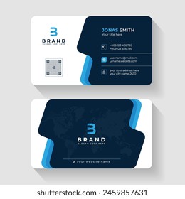 Creative professional corporate business card design template. Visiting card for corporate print. Modern and simple business card template