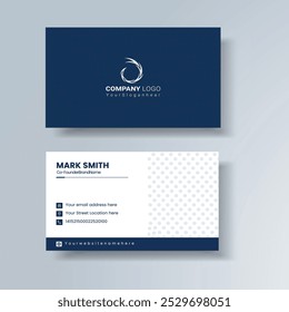 Creative professional corporate business card design template. Visiting card for corporate print. Modern and simple business card template.