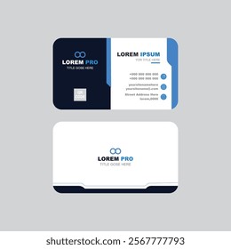 Creative professional corporate business card design template. Visiting card for corporate print. Modern and simple business card template