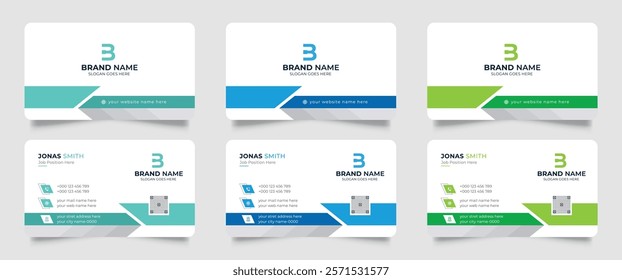 Creative professional corporate business card design template. Visiting card for corporate print. Modern and simple business card design.