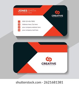 Creative professional corporate business card design template. Visiting card for corporate print. Modern and simple business card template